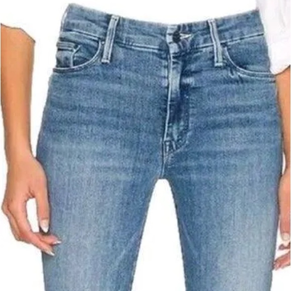 MOTHER Looker Light Blue Skinny Jeans (petite)